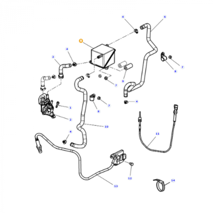 Tank - 4380934M1 - Massey Tractor Parts
