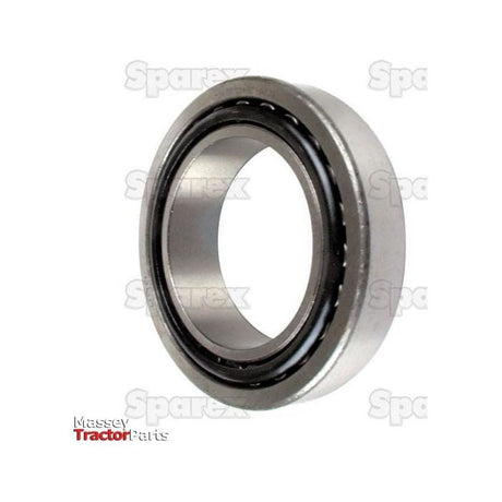 A round metal taper roller bearing, designated Sparex Taper Roller Bearing (30208) - S.27271, is displayed against a white background. The word "Sparex" is discernible in the background, with "Massey Tractor Parts" positioned in the bottom-left corner. This bearing exemplifies precision engineering and durability in metric bearings.