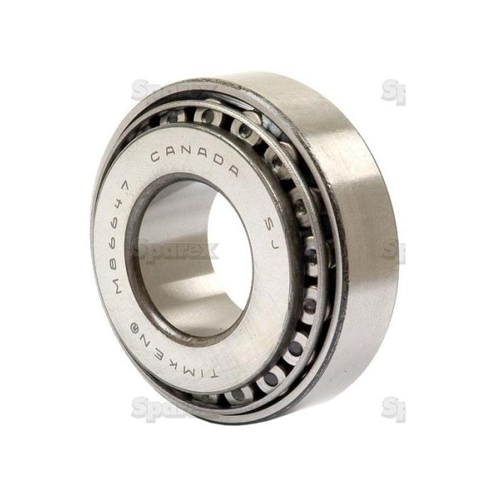 A metal tapered roller bearing with visible engraving "CANADA M86647 TIMKEN" on the surface, suitable for various mechanical applications. The bearing, identified as Sparex Taper Roller Bearing (86610/86647) - S.33265 from the brand Sparex, is shown against a plain white background.