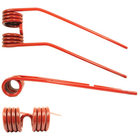 Tedder haytine - LH -  Length:378mm, Width:106mm,⌀9mm - Replacement for Fella
 - S.78938 - Massey Tractor Parts