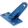 A blue, L-shaped metal stabiliser bracket compatible with Ford New Holland tractors, featuring four mounting holes on the bottom plate and one mounting hole at the end of the upright section. This product is branded as Sparex (Part No.S.66472).