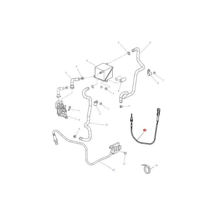Temperature Sensor - V837086231 - Massey Tractor Parts