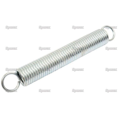 A Sparex Tension Spring (Sparex Part No. S.24854), featuring a coiled design and looped ends, with a Spring Ø29mm, Wire Ø3.8mm, and Length of 215mm against a white background.