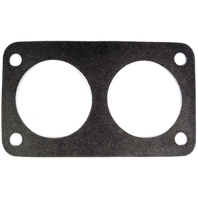 Thermostat Gasket with two large circular holes and four smaller round holes at the corners, designed for compatibility with the Ford Engine Model PowerStar 7.5 by Sparex (Part No. S.67955).