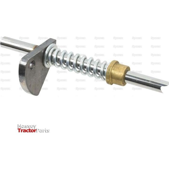 A throttle lever assembly with rod and bracket, designed for agricultural machinery. Branded "Sparex," suitable for models like TEA20 and TE20. Part No. S.43647.