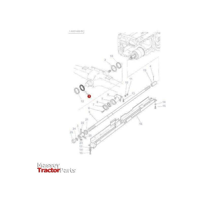 Massey Ferguson Thrust Washer - 3712077M1 | OEM | Massey Ferguson parts | Axles & Power Transmission-Massey Ferguson-Axles & Power Train,Block Components,Engine & Filters,Engine Bearings,Engine Parts,Farming Parts,Front Axle & Steering,Thrust Washers,Tractor Parts