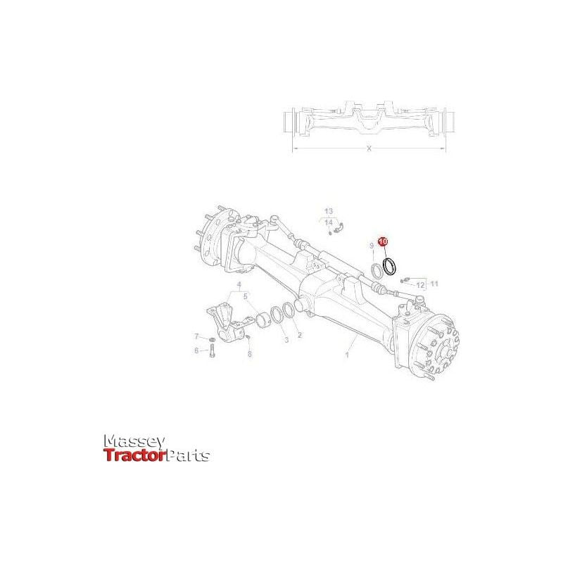 Massey Ferguson Thrust Washer - 3713939M1 | OEM | Massey Ferguson parts | Axles & Power Transmission-Massey Ferguson-Axles & Power Train,Block Components,Engine & Filters,Engine Bearings,Engine Parts,Farming Parts,Front Axle & Steering,Thrust Washers,Tractor Parts