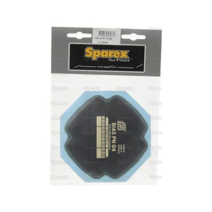 A packaged product from Sparex, labeled "Sparex Part No.S.129429," featuring a black, gear-shaped item in a clear plastic cover branded as Agripak, with branding and the product name "Repair Patch - Radial" visible on the packaging.