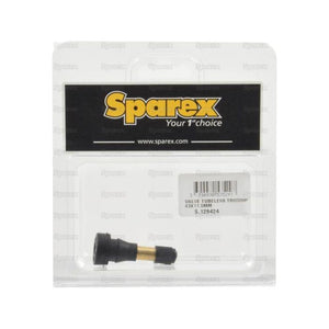 The Tyre Valve Tubeless 43 x 11.5 mm TR600HP, Sparex Part No.S.129424, packaged in Agripak and prominently featuring the Sparex logo along with detailed product specifications on a white background, serves as an excellent alternative to 129414.