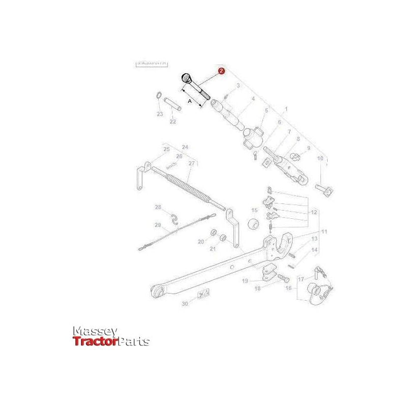 Massey Ferguson Toggle - 3808973M92 | OEM | Massey Ferguson parts | Linkage-Massey Ferguson-Farming Parts,Linkage,Lower Link Ends,PTO & Linkage,Quick Release,Tractor Parts