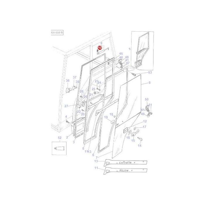 Toggle Door Strut - 3478565M1 - Massey Tractor Parts