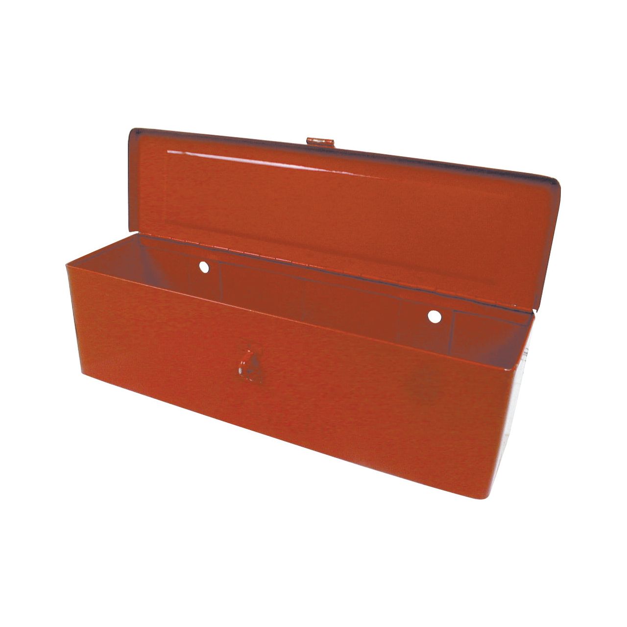 A Sparex Tool Box (Sparex Part No. S.42476) in red metal, with its lid open to reveal an empty interior.