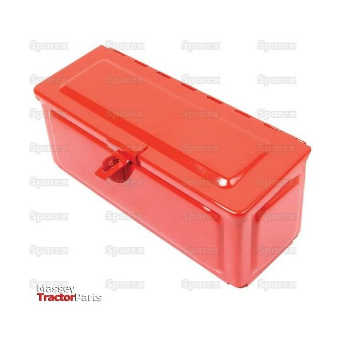 A red rectangular metal tool box with a latch closure, branded with the Sparex logo and identified by Sparex Part No. S.42931.