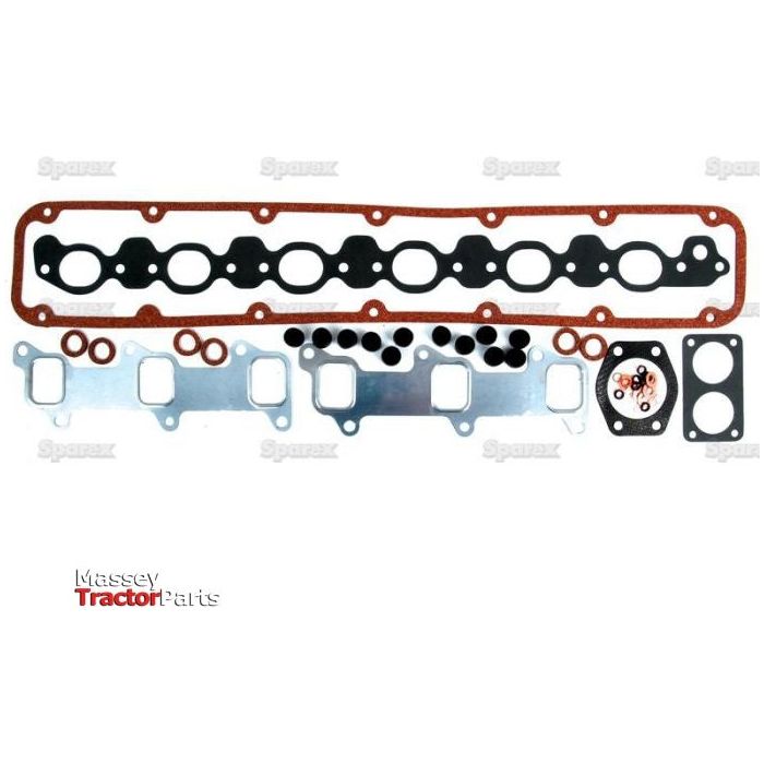 An assortment of gasket parts, including a head gasket, manifold gaskets, and various seals for Ford Engine BSD666, arranged on a white background. Branding from Sparex with the product name "Top Gasket Set - 6 Cyl. (BSD666, BSD666T, BSD666TI)" and Sparex Part No.S.65994 is visible in the bottom left corner.