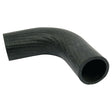 A black, curved rubber hose with a textured surface and open ends, the Top Hose (Inner Ø of 36mm for both ends), perfect for use with Sparex parts (Sparex Part No. S.63017).