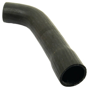 The Sparex Top Hose, part number S.40018, features an inner diameter of 37.5mm at both ends and is a black rubber hose with a curved bend, ideal for automotive or industrial applications and compatible with Massey Ferguson machinery.