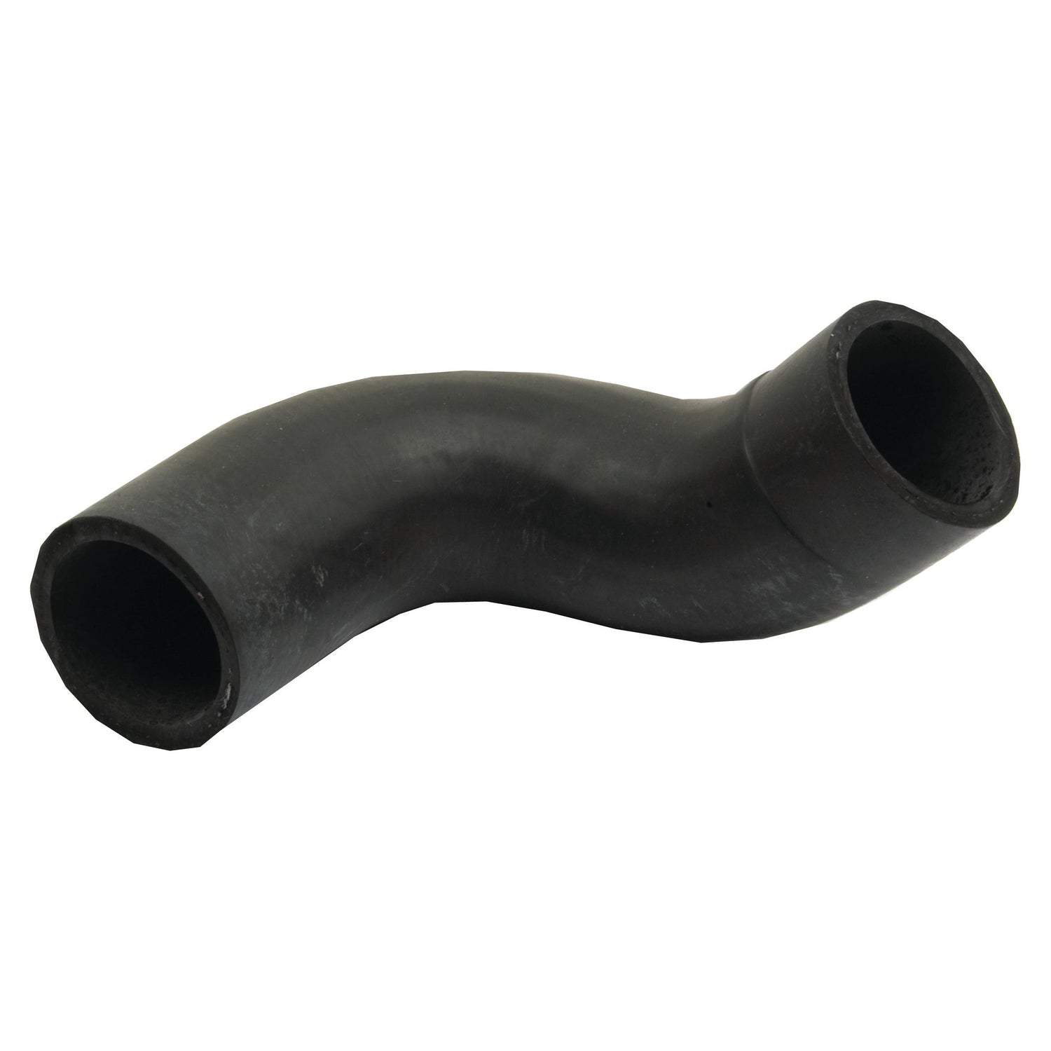 A black rubber top hose with a curved shape and open ends, Inner Ø of 45mm at both ends, compatible with Sparex S.3359 (Sparex Part No. S.59006).
