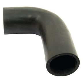 A black, 90-degree rubber pipe elbow, known as the Top Hose with both ends having an inner diameter of 48mm, crafted for durability and ideal for use with Massey Ferguson machinery. Look for Sparex Part No. S.41829 by the Sparex brand.