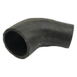 A flexible Sparex Top Hose, black in color, bent at a 90-degree angle.