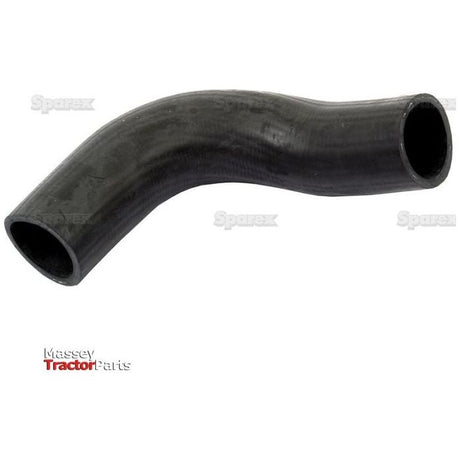 A black, curved rubber hose with an open end, displayed against a white background. The text "Massey Tractor Parts" and faint "Sparex" logos are visible on the Top Hose (Sparex Part No. S.65008), making it an ideal fit for enthusiasts looking for dependable replacement parts with an inner diameter of 44.2mm on both ends.