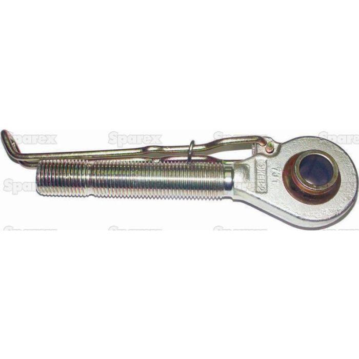 A Top Link Ball End (Model: M30x3 Metric - Cat.1) from the trusted brand Sparex, featuring a coiled spring handle, a secure locking mechanism, an eyelet for easy attachment, and a precise overall length designed for reliable performance.