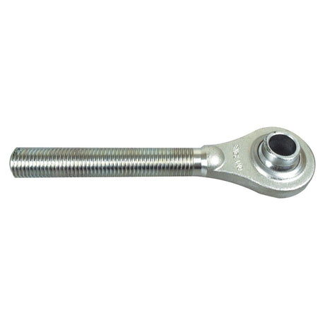 The Top Link Ball End - 1 1/8'' UNC - Cat.2 by Sparex (Sparex Part No. S.385) is a metal rod end bearing with a threaded shaft extending from a spherical joint and features a ball bore for enhanced precision.