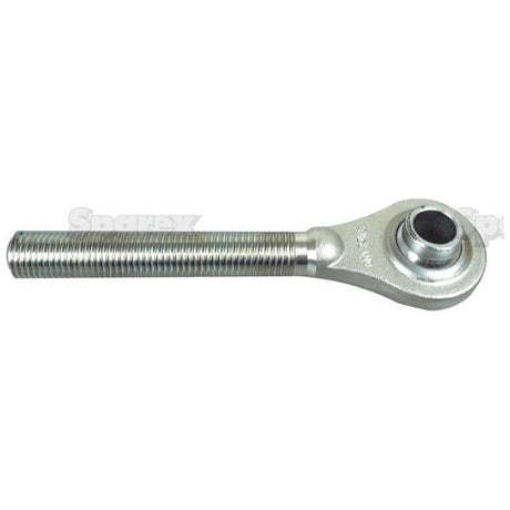 The Top Link Ball End - 1 1/8'' UNC - Cat.2 by Sparex (Part No.S.385) is a metal rod end bearing equipped with a threaded rod and a spherical eyelet, ensuring precise linkage of mechanical components through its overall length.