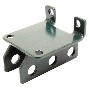A green metal Top Link Bracket (Sparex Part No.S.22485) featuring four holes on the vertical side and three holes on the horizontal side. Perfectly compatible with Kubota equipment, making it a dependable Sparex component for your machinery needs.