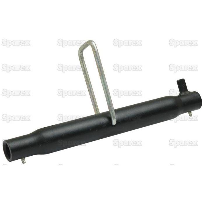 The Top Link Centre Tube - S.29421 by Sparex is a black cylindrical metal tool with a handle, suitable for use in agricultural implements.
