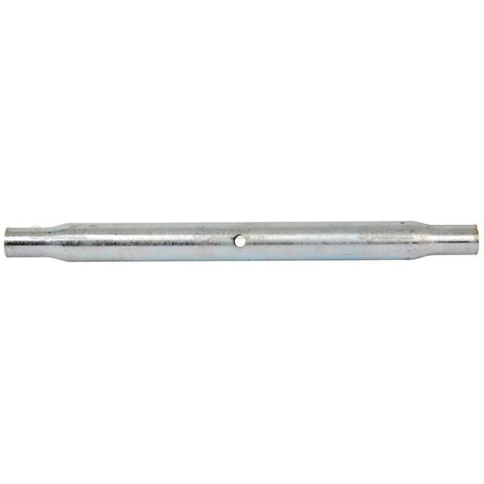Introducing the Top Link Centre Tube - S.331 from Sparex, a metal rod featuring a small hole in its center and tapered ends, making it suitable for various applications. For more information on its manufacture and usage, please contact us.