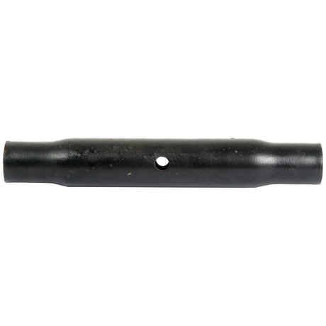 A Top Link Centre Tube by Sparex, featuring a black metal construction with one central hole, slightly wider tapered ends, and an M40x3 metric thread size.