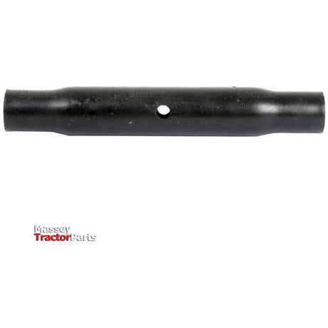 Black metal Top Link Centre Tube - S.52389 by Sparex with a central hole, displayed on a white background. The text "Massey Tractor Parts" is written in the lower left corner, indicating its 381mm length and M40x3 metric thread size.