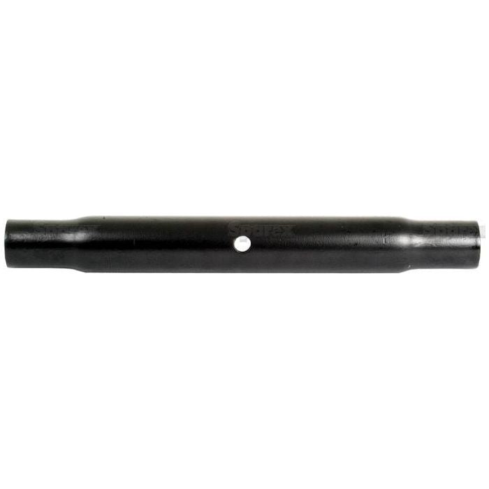 The Sparex Top Link Centre Tube, model S.52390, is a black metal cylindrical pipe with a single central hole, designed to M40x3 metric specifications and measuring 483mm in length.