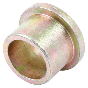 Close-up of a Sparex Top Link Conversion Bush (Cat. 2 to 1) - S.354 with a flanged edge, showcasing its 19.05mm diameter, smooth cylindrical inner surface, and slightly textured outer surface. Ideal for precise applications, this part meets detailed product specifications.