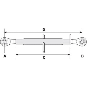 Top Link Heavy Duty (Cat.1/1) Ball and Ball,  1 1/4'', Min. Length: 622mm.
 - S.11878 - Farming Parts