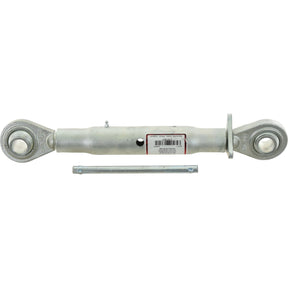 The Top Link Heavy Duty (Cat.2/2) Ball and Ball, 1 1/4'', with a minimum length of 420mm from Sparex, is shown next to a metal pin.