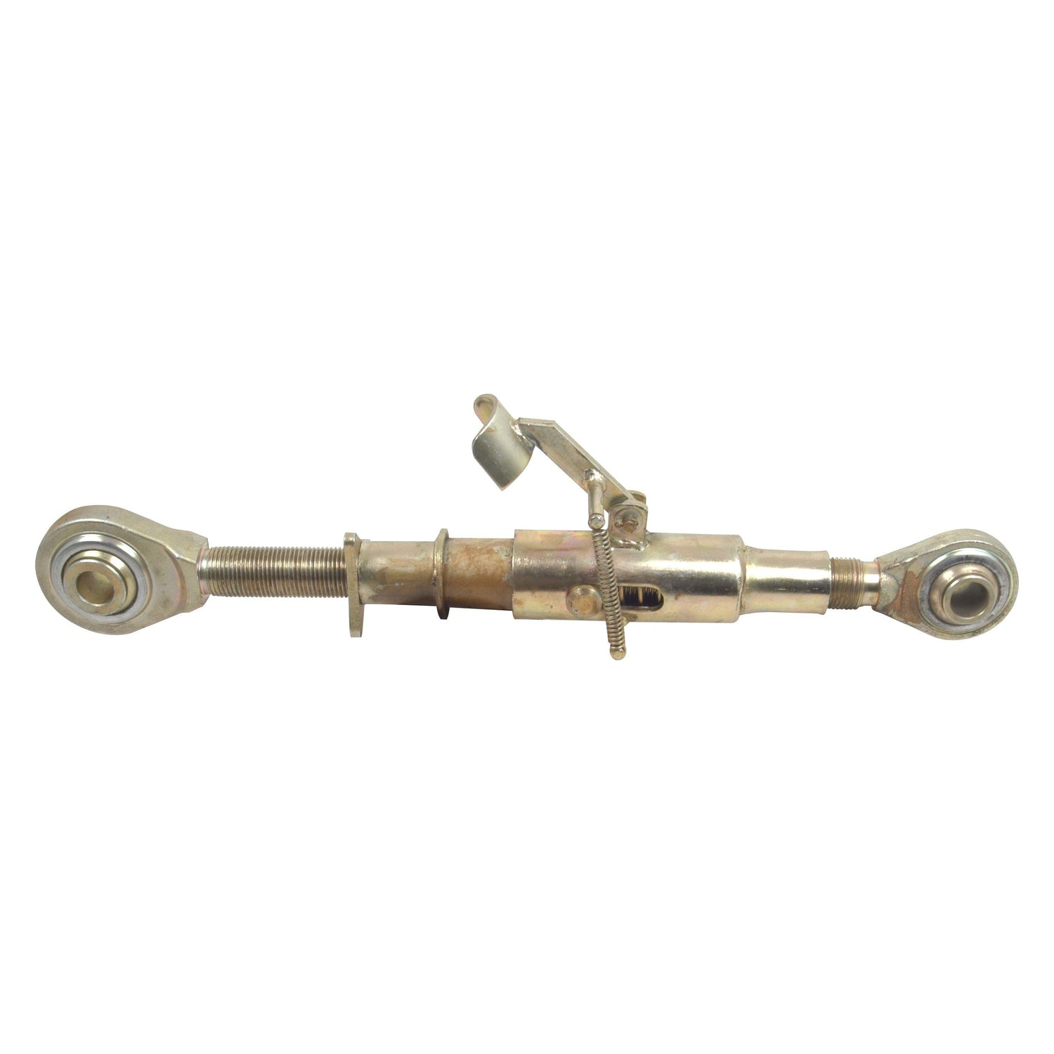 The Sparex Top Link Heavy Duty (Cat.2/2) Ball and Ball, M36 x 3.00, Min. Length: 540mm (Product Code: S.20719) is a robust implement with metal mechanical linkage components featuring rod ends and an adjustable central section, ideal for use in automotive or machinery applications.