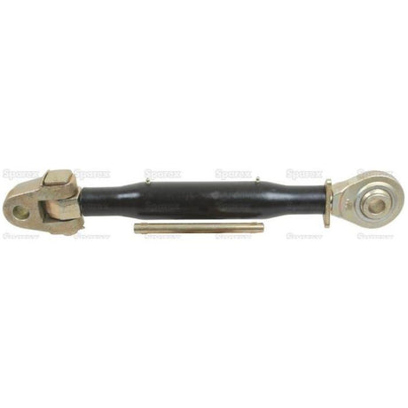 Image of the Top Link Heavy Duty (Cat.2/2) Knuckle and Ball, M36 x 3.00, Min. Length: 677mm (Product Code: S.28204) by Sparex, black and metallic in color, suitable for various agricultural applications, isolated on a white background.