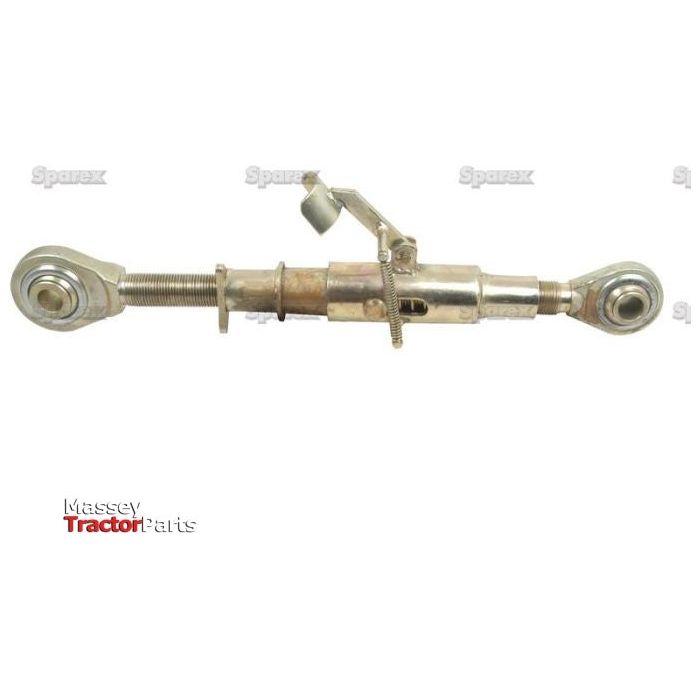 Introducing the Top Link Heavy Duty (Cat.2/3) Ball and Ball, M36 x 3.00 with a minimum length of 540mm (S.20720), featuring adjustable threaded ends and a central adjustment mechanism—ideal for any tractor implement. The logo reads "Sparex," ensuring high quality and reliability.