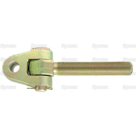 A Sparex Top Link Knuckle Thread, with a 318mm overall length, featuring an M36x3 LH threaded rod and an attached eyelet for connecting or adjusting tension in cables or ropes (Sparex Part No.S.29325).