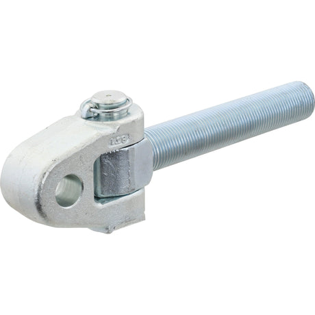 The Top Link Knuckle Thread from Sparex, featuring an M36x3 right-hand thread and a 25.4mm hole (Sparex Part No. S.29336), is a metal turnbuckle with a threaded rod and an eyehole bolt, typically used for tensioning and adjusting the length of cables and ropes.