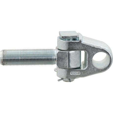 A close-up image of the Sparex Top Link Knuckle Thread (Cat.3), displaying its M36x3 RH threading, circular eyelet, and hinge mechanism, highlighting its overall length and precise threading for use in mechanical or structural applications (Sparex Part No.S.29339).