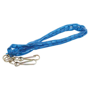 The Sparex Top Link Hook Release Cord (Sparex Part No. S.33017) features a 1.5M blue plastic chain with metal hooks at both ends, making it ideal for securely fastening your hook release cord in place.