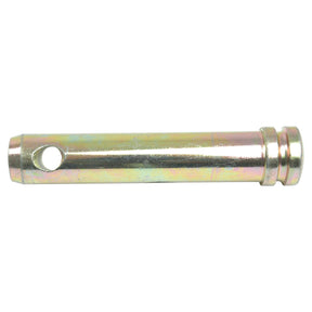 The Sparex Top Link Pin 25x102mm Cat. 2 (Part No. S.69) is a high-quality cylindrical metal pin designed for Ford/New Holland models. It features a 25mm diameter, with a hole near one end and a grooved ring at the other end, making it ideal for securing or fastening components and ensuring reliable performance.