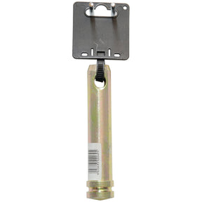 The Top link pin (Sparex Part No. S.900069) by Sparex, featuring a cylindrical shaft and a flat, rectangular base, is displayed against a white background to highlight its precise overall length.