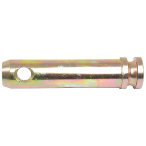 Close-up of a Sparex Top link pin 25x83mm Cat. 2 (Part No. S.79), featuring a metallic cylindrical design with a hole near one end and a flange on the other, likely used for mechanical or structural applications.