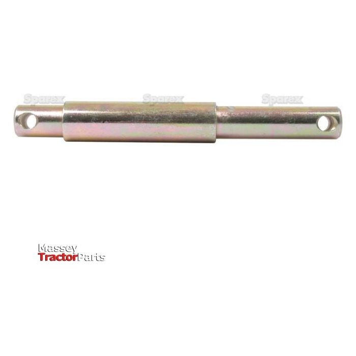 The Top link pin - Dual category 25 - 32 - 25mm Cat.2/3, labeled "Sparex Part No.S.14413," is a metal cylindrical rod with holes at both ends. This Dual Category Pin, offered by Sparex, meets all product specifications for reliable compatibility and performance in Massey Tractor Parts.