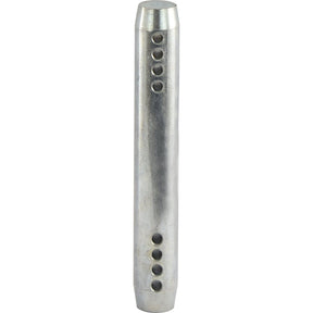 A cylindrical metal rod with multiple holes drilled along one side, classified under Tariff Code 7319909000, is available as the Sparex Top Link Pin - Unilink 22mm Cat. 1, Sparex Part No. S.368.