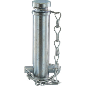 A Sparex Top link pin & chain 25x83mm Cat. 2 (Sparex Part No.S.5023) used for securing mechanical components.