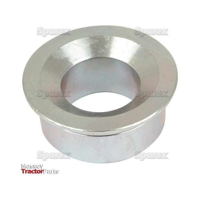 Product Description: The Towing Eye Bush 33 x 55 x 65mm (Sparex Part No. S.56836) from Sparex is a circular metal bushing with a central hole, slightly flared on one end. The image includes "Massey Tractor Parts" and "Sparex" watermarks. It is ideal for applications such as trailer hitch eye fittings or as a complement to your Hitch Pin kits.